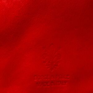 Genuine Italian leather vintage red crossbody bag